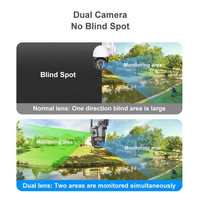 Nouvelle caméra WiFi double, vue à 360 degrés, caméra intelligente pour la maison avec vision nocturne couleur, surveillance professionnelle