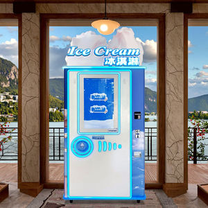 เครื่องทำไอศกรีมแบบคอมเพรสเซอร์ เครื่องทำไอศกรีมแช่แข็งแบบบริการตนเอง เครื่องขายไอศกรีมแบบไม่ต้องมีคนดูแล - Product Image 3