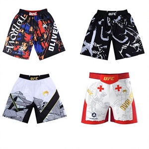 Shorts de <span class=keywords><strong>boxe</strong></span> UFC pour enfants pour le combat et le kickboxing - Imprimé floral extensible à séchage rapide pour l'entraînement physique - Product Image 1