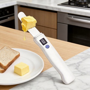 Couteau à beurre électrique en acier inoxydable, lame chauffante de 4 à 5,9 pouces, outil de cuisine pour ramollir le beurre dur - Product Image 1