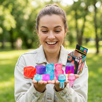 Jouets Squishies en silicone personnalisables en forme de crème glacée, à remontée lente, anti-stress et sensoriels, cadeaux