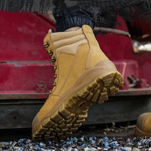 <span class=keywords><strong>Scarpe</strong></span> <span class=keywords><strong>Antinfortunistiche</strong></span> con Punta in Acciaio e Soletta in Acciaio, Tomaia in Pelle di Alta Qualità, <span class=keywords><strong>Unisex</strong></span> per Tutte le Stagioni, Uso in Edilizia - Product Image 6