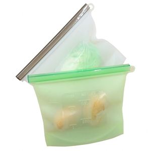 Bolsa de Almacenamiento de Alimentos al Vacío Reutilizable y Ecológica de Silicona, Nueva Tendencia, con Bolsa de Polietileno, Capacidad de 1000 ml - Product Image 3