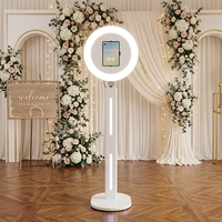 Photobooth pour iPad avec anneau lumineux, installation rapide, coque pour photobooth de mariage, partage social, impression instantanée, disponible depuis entrepôt étranger