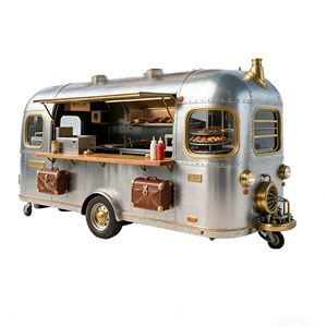 Carrito de Comida Callejero Multifuncional con Fregadero y Estante, Metal Resistente para Venta de Comida Rápida, Café y Helados, Ideal para Mercado - Product Image 5