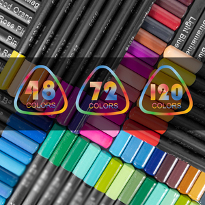 Juego de Lápices de Colores Acuarelables de Madera Negra Personalizados de Fábrica NOVISON, 48/72/120 Unidades, Caja de Papel para Dibujo Personalizada - Product Image 3