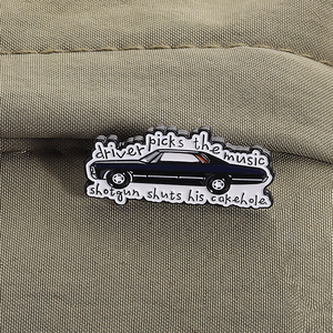 Pilote choisit la musique Broche en émail Style Punk Broche de <span class=keywords><strong>voiture</strong></span> Lapel Badge Sac à dos Bijoux Cadeau <span class=keywords><strong>pour</strong></span> amis - Product Image 3