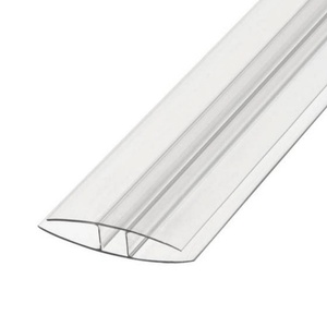 Accessoire <span class=keywords><strong>pour</strong></span> serre moderne Profilé en <span class=keywords><strong>polycarbonate</strong></span> H Superposition de profilés fixes en plastique <span class=keywords><strong>pour</strong></span> l'installation d'une feuille solaire en <span class=keywords><strong>polycarbonate</strong></span> - Product Image 2