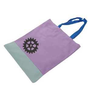 Sacs fourre-tout en toile imprimés sur mesure, sacs fourre-tout en coton vierges colorés, sacs de courses en mousseline 100% coton - Product Image 1