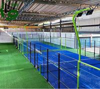 Terrain de padel en acier galvanisé à chaud pour l'exportation aux États-Unis, terrain de padel panoramique, prix direct usine, utilisation extérieure