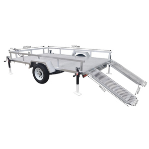 Remolque de 4 Ruedas con Capacidad de Carga de 1000 kg para Excavadora, ATV y Máquina de Tracción, Sistema de Transporte para Vehículos - Product Image 5