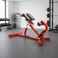 Chaise romaine pliable réglable en acier, équipement de fitness commercial pour la musculation et le remodelage corporel