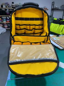 Sac à <span class=keywords><strong>outils</strong></span> en toile Oxford <span class=keywords><strong>avec</strong></span> fond rigide, sac à <span class=keywords><strong>outils</strong></span>, trousse à <span class=keywords><strong>outils</strong></span> <span class=keywords><strong>avec</strong></span> plusieurs poches et étui pour ordinateur portable - Product Image 5