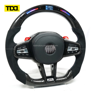 พวงมาลัยคาร์บอน TDD LED สำหรับ G30 G31 G32 X3 G01 X4 G02 M2 G87 M3 G80 M4 พวงมาลัยสปอร์ตแบบกำหนดเอง คาร์บอนไฟเบอร์แท้ - Product Image 4
