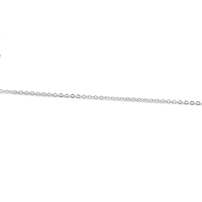 Amazon продает изысканное женское ожерелье из стерлингового серебра, Женская цепочка «сделай сам», изготовленная на заказ из серебряной проволоки 925 пробы, диаметр: 1 мм