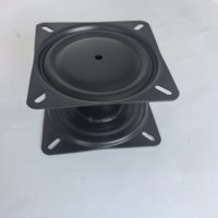 Base de chaise de salle à manger commerciale moderne en acier au carbone fixe de 4 pouces avec piétement non rotatif de 100 mm, écologique et durable