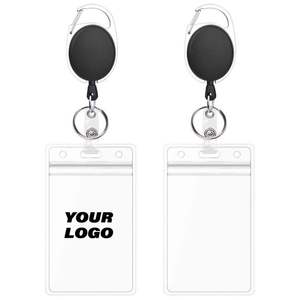 Porte-badge rétractable avec mousqueton et clip, étui vertical étanche pour carte d'identité – Offre Spéciale - Product Image 2