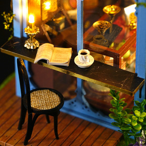<span class=keywords><strong>Casetta</strong></span> <span class=keywords><strong>Giocattolo</strong></span> Fai-da-te Smart Fun House: Giardino di Rose, Casa del Tè, Modello di Villa in Legno Fatto a Mano da Assemblare, Cortile Artistico - Product Image 4