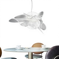 Lampe suspendue papillon La Belle Etoile LED PVC 3000K, lampe créative de designer pour salon, salle à manger, chambre à coucher