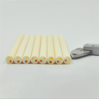Rol Keramik Alumina Kemurnian Tinggi 2/4/6 Lubang, Tabung Isolator Keramik Al2o3 untuk Perlindungan Termokopel