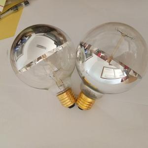 Ampoules Edison vintage demi-argent grande ampoule d'éclairage à incandescence 120v-230v A60 ST64 G95 G125 verre <span class=keywords><strong>de</strong></span> base en laiton tailles 25w 40w 60w - Product Image 6