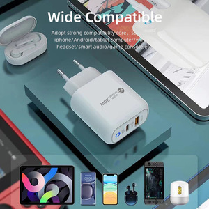 Pour <span class=keywords><strong>Apple</strong></span> <span class=keywords><strong>iPhone</strong></span> 20W Adaptateur secteur PD USB-C Type C <span class=keywords><strong>Chargeur</strong></span> <span class=keywords><strong>rapide</strong></span> QC3.0 USB pour Huawei Charge super <span class=keywords><strong>rapide</strong></span> - Product Image 4
