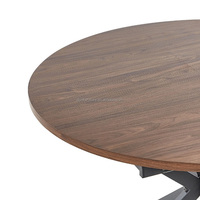 Table à manger ovale en bois, dernière tendance, gain de place, réglable et extensible, table de cuisine extensible