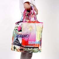 Chine fournisseur d'or nouveau produit ome bas prix pliant fourre-tout rpet polyester shopping sac réutilisable
