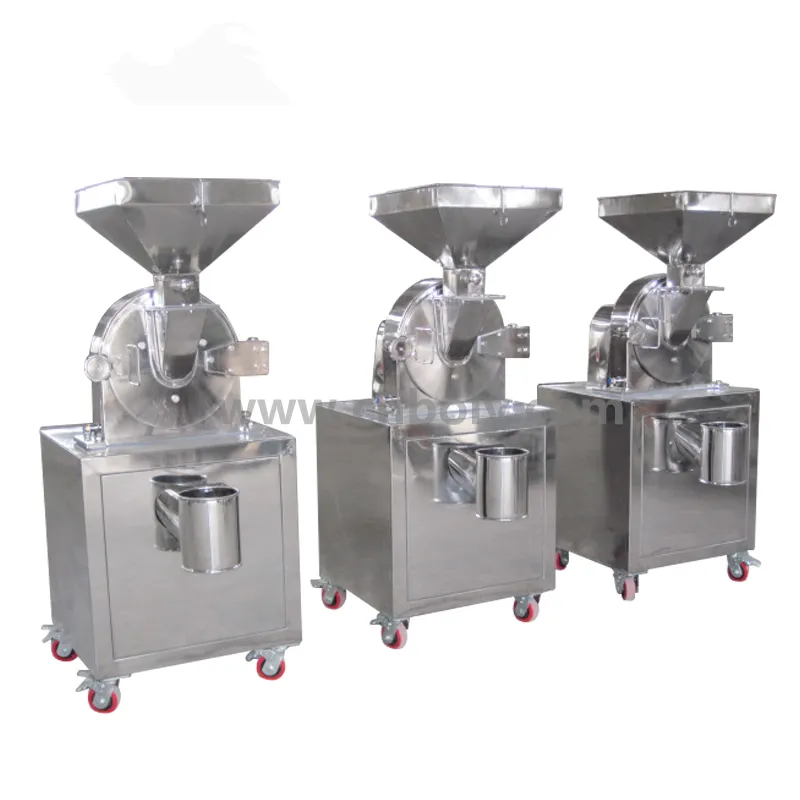 Industri Stainless Steel Kering Buah Turbin Bubuk Singkong Grinder Mill Mesin