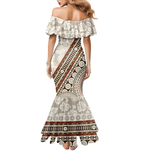 Abiti Vintage Personalizzati <span class=keywords><strong>Bula</strong></span> Fiji per Donne, Elegante Vestito a Sirena in Stile Retrò - Product Image 4