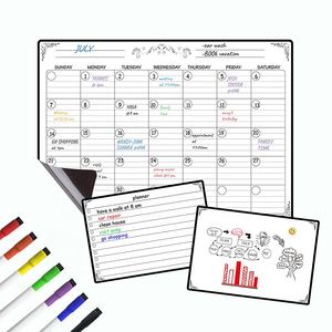 Tableau blanc magnétique pour réfrigérateur, planificateur mensuel des repas, planificateur hebdomadaire avec autocollants pour la cuisine - Product Image 2