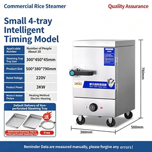 Stainless Steel Electric Steamer 3 Layers With Timer And <b>Temperature</b> Control For Commercial Use - Product Image 6