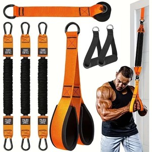 Ceinture d'entraînement à suspension Every Moment Aikang, bande de résistance élastique 75 lbs (34 kg) pour le fitness, le remodelage corporel et les exercices des bras - Product Image 4
