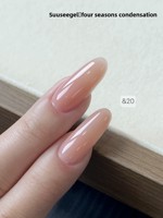Vernis à ongles gel de condensation Quatre Saisons pour Nail Art - Base longue durée, Poudre de peau, Couleur Jade Fat Huan Huan, Colle personnalisée