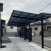 Abri de voiture en aluminium personnalisé avec protection UV, structure robuste en aluminium, toit en PE, abri pare-soleil pour allée, jardin, stationnement
