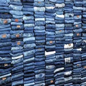 סיטונאי זול מלאי ג'ינס לנשים באיכות טובה המון בגדי מותגים