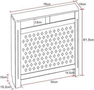 Cubierta de radiador de muebles para el hogar de estilo europeo, cubierta de radiador lacada pequeña, gabinete de radiador E1 MDF - Product Image 4