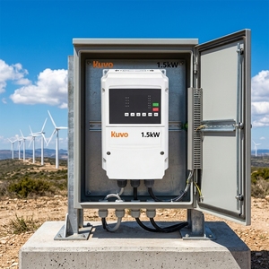 Pompe solaire triphasée KUVO IP65 2,2KW-18,5KW 380V AC avec variateur de fréquence VFD haute efficacité et RS485 - Product Image 1