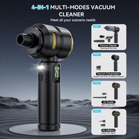 Aspirateur de voiture haute puissance, 3 vitesses réglables, lumière LED, aspirateur sans fil miniature et souffleur d'air pour le detailing automobile
