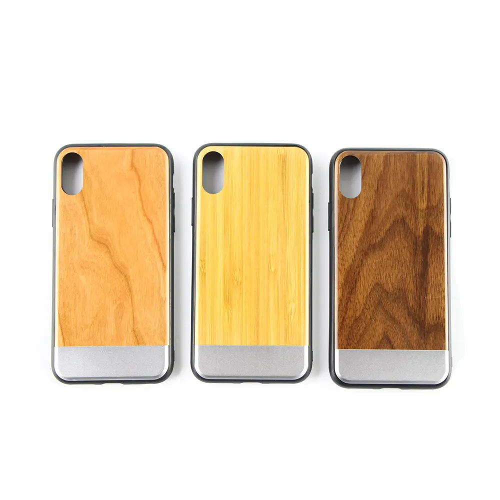 휴대 폰 액세서리, 나무 셀 폰 Cover 대 한 iPhone 8, 금속 범퍼 Smart Phone Case 대 한 iPhone X