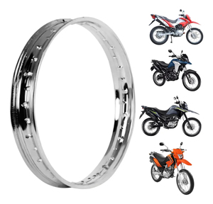 Rin Delantero Cromado de 1.85 X 19 para Motocicleta <span class=keywords><strong>Honda</strong></span> NXR Bros125 Bros150 Bros160 XRE190, Rin de Alambre - Product Image 3