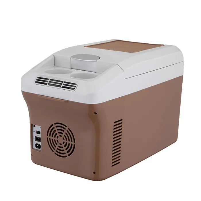 Viaje familiar 12L Dc 12V Cool Warm Mini Cooler Box Refrigerador de coche portátil para bebidas