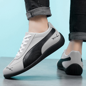 Chaussures pour hommes, surface en cuir, confortables et polyvalentes, nouvelles chaussures rétro, chaussures de sport et de loisirs, chaussures de skate, chaussures pour hommes - Product Image 4