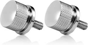 Tornillo de Asiento de Motocicleta de Aluminio de 1/4" 20 con Rosca Billet Cromada para Harley Davidson 1986-2024, Paquete de 2 - Product Image 3