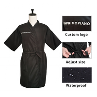 Robes de Salon de Coiffure et de Beauté Imperméables Personnalisables avec Logo pour Clients, Modèle Kimono, Cape, Tablier, Manches Courtes – Vente en Gros