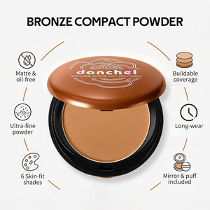 Palette de poudre de contour matifiante professionnelle qui crée un contour facial 3D, avec une poudre bronzante longue tenue pour fixer le <span class=keywords><strong>maquillage</strong></span> - Product Image 2