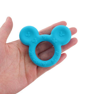 Jouet sensoriel en silicone de qualité alimentaire, sans BPA, écologique, pour nouveau-né, hochet à mâcher, breloques, anneaux, jouets en forme d'animaux, bracelet pour bébé - Product Image 4