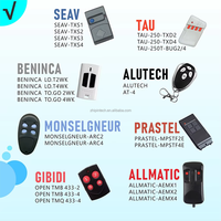 Télécommande universelle ZP01 pour clonage RF 433 MHz, duplicateur face à face, prise en charge du code fixe et de l'apprentissage, type 2