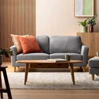 Canapé 2 places contemporain et élégant à bas prix pour appartement, salon, hôtel-Deux sièges en tissu