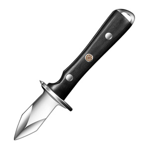Stainless Steel Oyster Knife Wooden Handle Heavy Duty Seafood Tool Shell Opener - Product Image 5